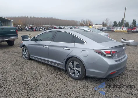 2017 Hyundai Sonata Hybrid Limited из США, поврежденный, VIN KMHE34L18HA044614
